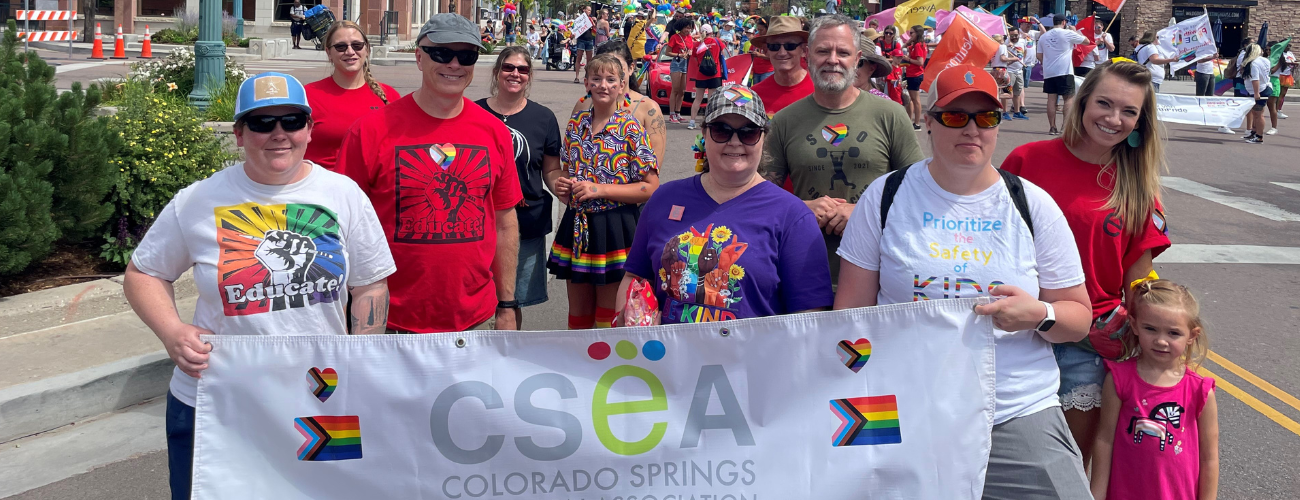 CSEA at the Colorado Springs Pride Parade- June 2022